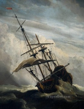 ボート Painting - ShipDet マリン ウィレム ファン デ ヴェルデ ザ ヤンガー ボート シースケープ